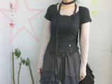 シフォンレイヤードスカート
