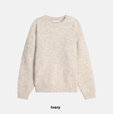 [wool 10%] ハガブルツートーンミックスモヘアニット