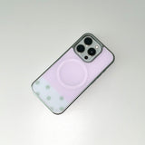 [MADE] [+MagSafe] SWEET PEA PHONE CASE (glass silver bumper)