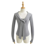 Shoulder Strap Soft Long Sleeve Tee