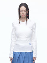 Slit Button T-shirts(WH)