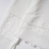 Cross Print ボートネックTシャツ 232790406