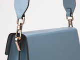 LUVEL shoulder mini leather bag / Pastel Blue