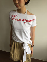 ボーントゥービーオフショルダーTシャツ (2color)