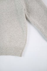 Lissom オフショルダーニット_オートミール