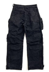 multi pocket cargo denim pants