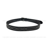 35mm real leather stud belt