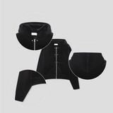 [Unisex] ベルベットミンクフードジップアップ