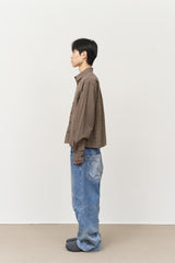 ルッキークロッピードチェックシャツ(3color)