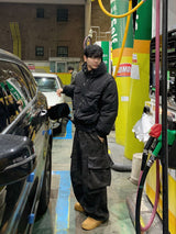 Brushed) Military cargo sweatpants