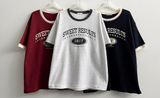 1817 カラーマッチングラウンド半袖Tシャツ