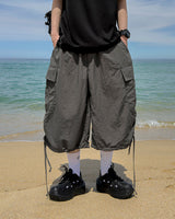 Shuren Shirring Cargo Bermuda Pants