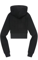ジニューセットアップスリムフィットクロップフードジップアップ (3Color)