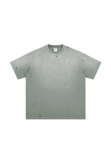 ディストレスドスプレーオーバーサイズTシャツ