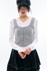 リンクフックベストレイヤードTシャツ