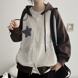 スターパッチ ラグラン フーディー ジップアップ (4 colors) H&L