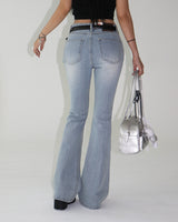 Connie Light Blue Low-rise Bootcut Jeans