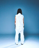 TUKED BAGGY PANTS (WHITE)