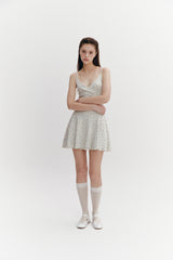 Wave Flare Dress Oatmeal