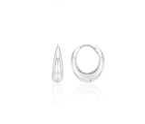 26SS★ Champagne First Moon Silver One-Touch Earrings S