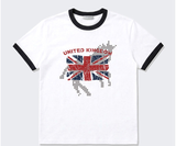 Essential Standard Short Sleeve Ringer T-shirt Union Horse White
