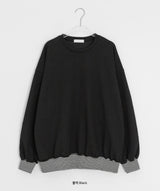 Killpu Stripe Flower Over Sweatshirt