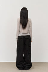 (W) Ercu Silky Collar Top