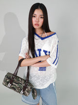NY FLAG V-NECK KNIT IVORY