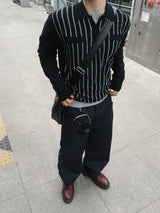 No.1640 P stripe collar KNIT