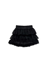 MINI HEART CANCAN SKIRT PANTS / BLACK