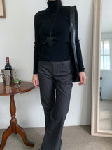 Winter Blend Wool Polar Semi-Slim Fit Long Sleeve Knit Top (5 Colors)