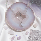 Art Nouveau Moon - necklace