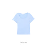 (W) Ju シルケットトップ (5color)