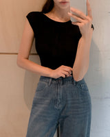 Risen Boat Neck Sleeveless