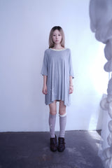 クラウディ Tシャツ ワンピース(Gray)