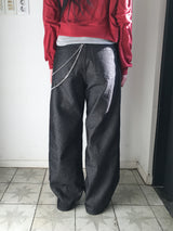 Rib Non-Fade Straight Pants (2c)