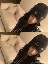 Starlight Round Stud Knit Beanie (6 colors)