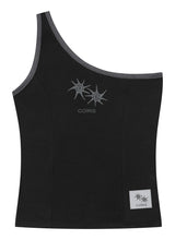 DAZE ONE SHOULDER SLIM LINE SLEEVELESS (2COLOR)