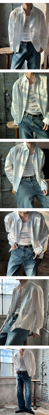 [Unisex] アイレットワイドデニムパンツ(2color)