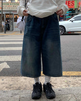 メガバミューダデニムパンツ