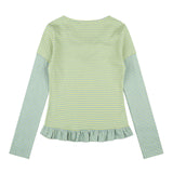 ピッパ ドット ストライプ レイヤード Tシャツ