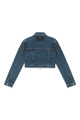 CROP DENIM JACKET (FOR UNISEX)