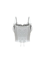 GAGA RIBBON BUSTIER / WHITE