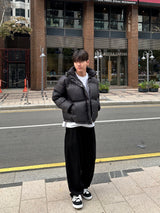  Basic pintuck wide sweatpants