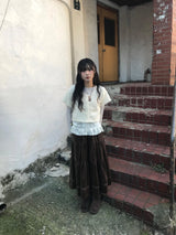 セキベルベットロングスカート