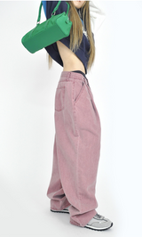 (UNISEX)フェーディドデニムパンツ(3color)