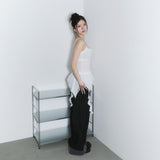 (2nd reorder) frill layered sleeveless - ivory