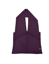 Blin Mesh Cowl Halter Top
