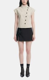 Viro Stand Collar Blouse