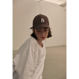 Hロゴボールキャップ(ブラウン)